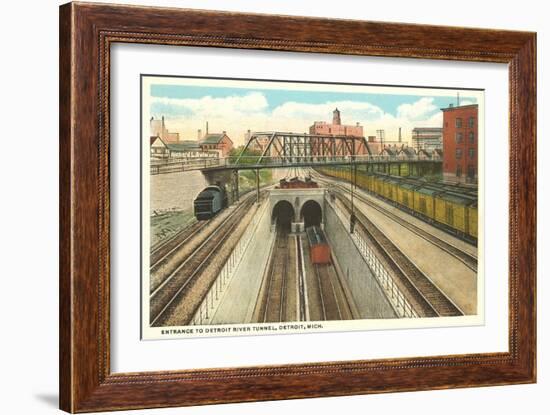 Detroit River Tunnel, Detroit, Michigan-null-Framed Art Print