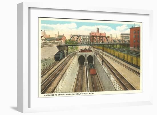 Detroit River Tunnel, Detroit, Michigan-null-Framed Art Print