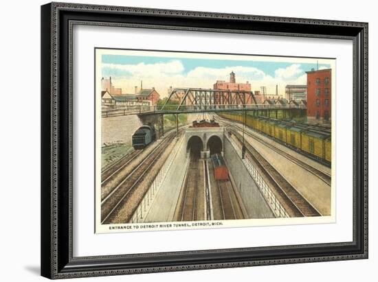 Detroit River Tunnel, Detroit, Michigan-null-Framed Art Print