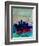 Detroit Watercolor Skyline-NaxArt-Framed Art Print