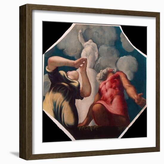 Deucalion and Pyrrha-Jacopo Tintoretto-Framed Giclee Print