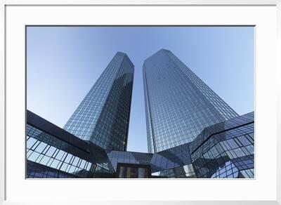 Deutsche Bank Office Tower Block Frankfurt Hesse Germany