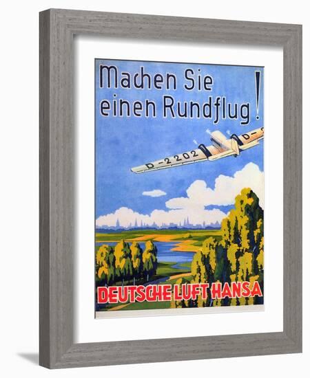 Deutsche Luft Hansa, 1930S-null-Framed Giclee Print