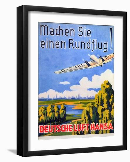 Deutsche Luft Hansa, 1930S-null-Framed Giclee Print