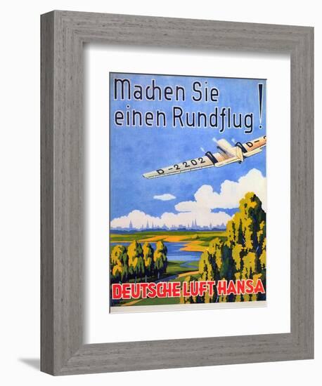 Deutsche Luft Hansa, 1930S-null-Framed Giclee Print