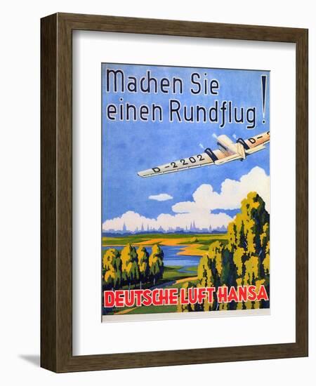 Deutsche Luft Hansa, 1930S-null-Framed Giclee Print