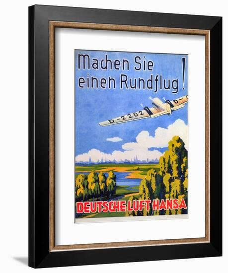 Deutsche Luft Hansa, 1930S-null-Framed Giclee Print