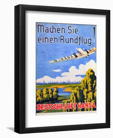 Deutsche Luft Hansa, 1930S-null-Framed Giclee Print