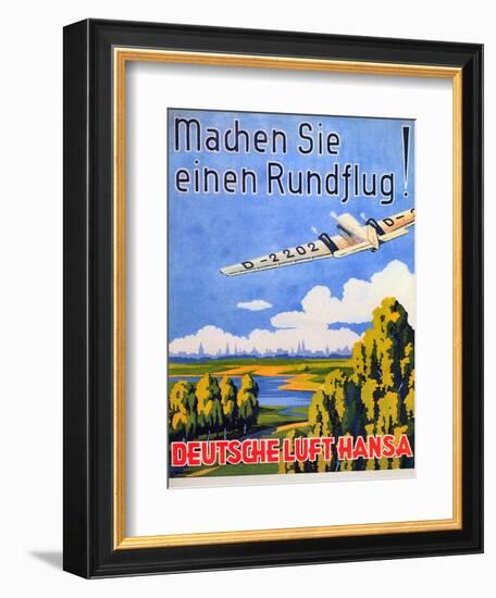 Deutsche Luft Hansa, 1930S-null-Framed Giclee Print