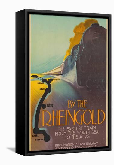 Deutsche Reichsbahn By the Rheingold. Europe, Germany, 1928-Richard Friese-Framed Premier Image Canvas