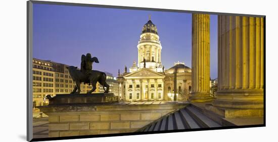 Deutscher Dom on Gendarmenmarkt, Berlin, Germany-null-Mounted Art Print