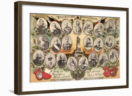 Deutschlands Bundesfürsten, Kaiser Wilhelm Ii., 1905-null-Framed Giclee Print