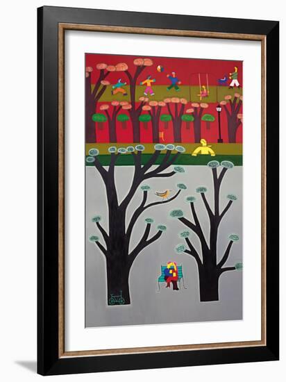 Deux amoureux s'embrassent, 2016-Cristina Rodriguez-Framed Giclee Print