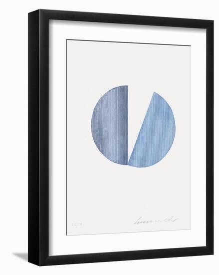 Deux bleus-Servulo Esmeraldo-Framed Premium Edition