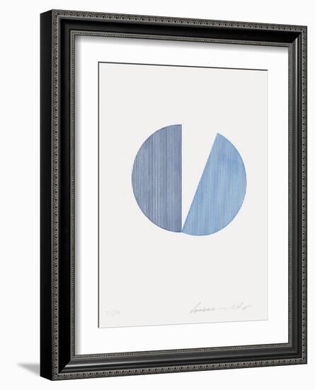 Deux bleus-Servulo Esmeraldo-Framed Premium Edition