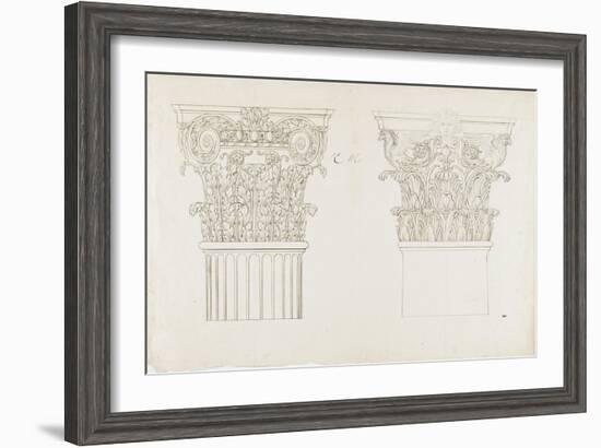 Deux chapiteaux-Charles Le Brun-Framed Giclee Print