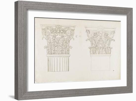 Deux chapiteaux-Charles Le Brun-Framed Giclee Print