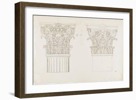 Deux chapiteaux-Charles Le Brun-Framed Giclee Print