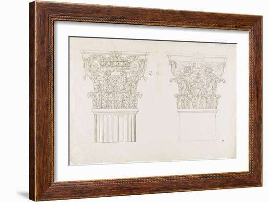 Deux chapiteaux-Charles Le Brun-Framed Giclee Print