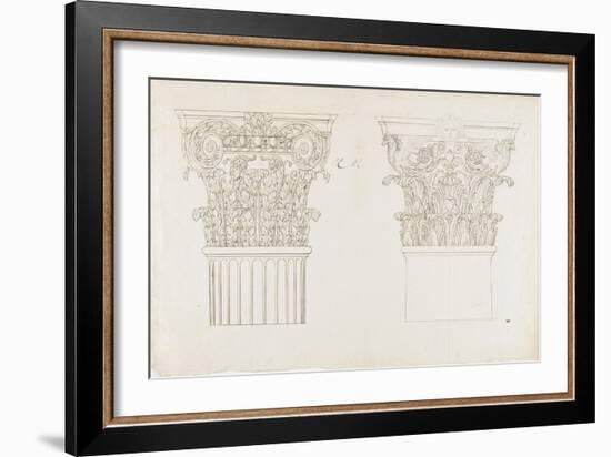 Deux chapiteaux-Charles Le Brun-Framed Giclee Print