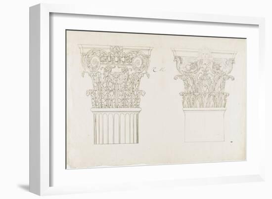 Deux chapiteaux-Charles Le Brun-Framed Giclee Print