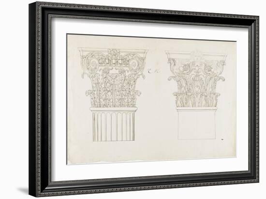 Deux chapiteaux-Charles Le Brun-Framed Giclee Print