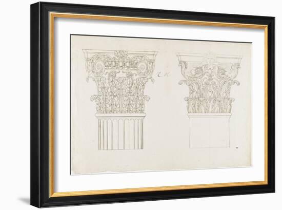 Deux chapiteaux-Charles Le Brun-Framed Giclee Print