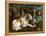 Deux chiens de chasse attachés à une souche-Jacopo Bassano-Framed Premier Image Canvas