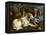 Deux chiens de chasse attachés à une souche-Jacopo Bassano-Framed Premier Image Canvas