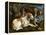 Deux chiens de chasse attachés à une souche-Jacopo Bassano-Framed Premier Image Canvas