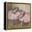 Deux danseuses roses-Edgar Degas-Framed Premier Image Canvas