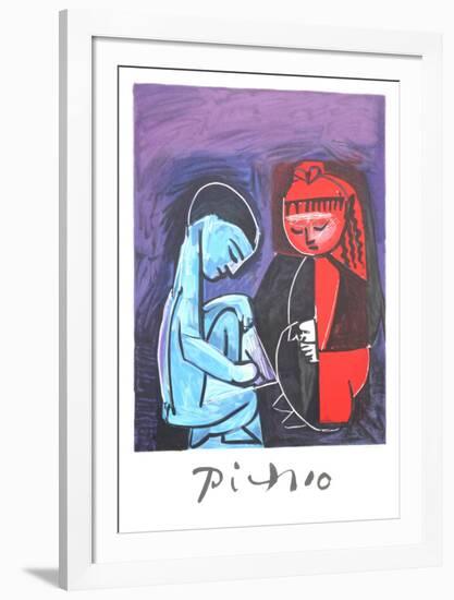 Deux Enfants Claude et Paloma-Pablo Picasso-Framed Collectable Print