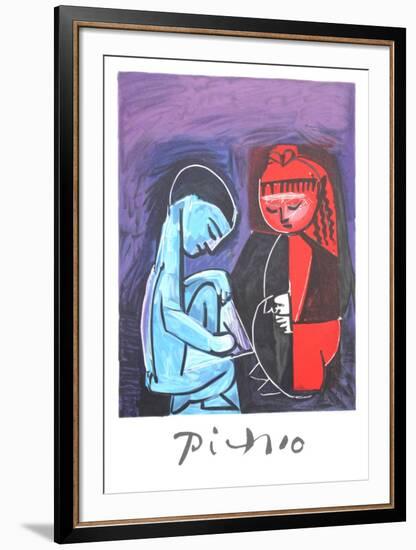 Deux Enfants Claude et Paloma-Pablo Picasso-Framed Collectable Print