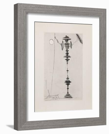 Deux Fatraises (Spinning Man)-Salvador Dalí-Framed Collectable Print