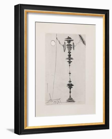 Deux Fatraises (Spinning Man)-Salvador Dalí-Framed Collectable Print