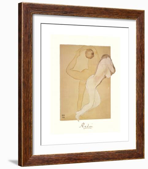 Deux Femmes Enlacees-Auguste Rodin-Framed Premium Giclee Print