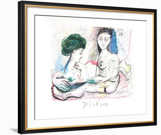 Deux Femmes Nues-Pablo Picasso-Framed Collectable Print