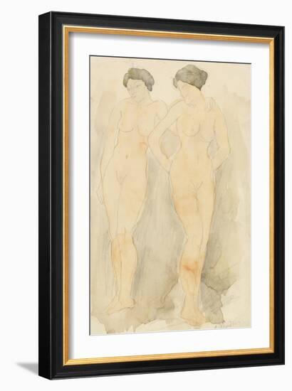 'Deux Figures Debout'-Auguste Rodin-Framed Giclee Print