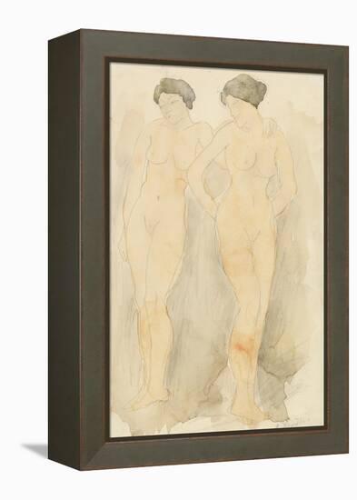 'Deux Figures Debout'-Auguste Rodin-Framed Premier Image Canvas
