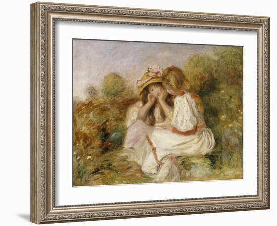 Deux Fillettes, circa 1890-Pierre-Auguste Renoir-Framed Giclee Print