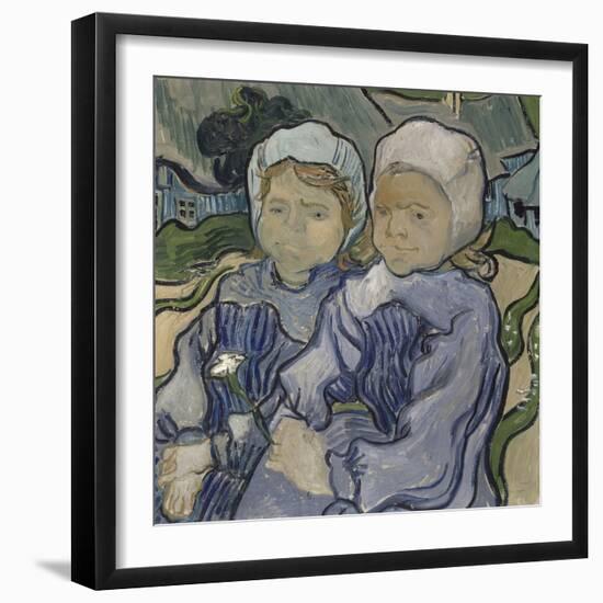 Deux fillettes-Vincent van Gogh-Framed Giclee Print