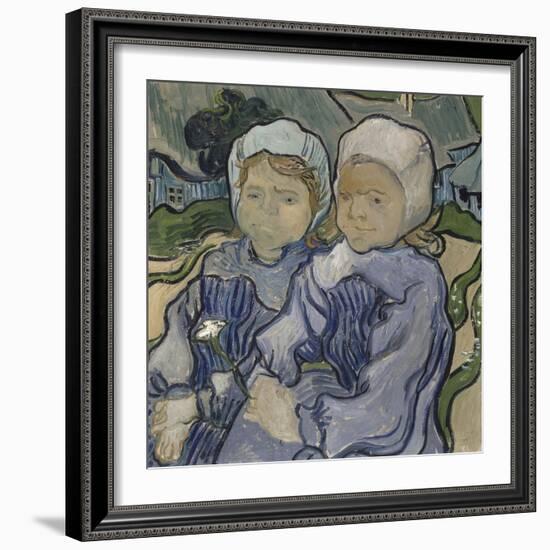 Deux fillettes-Vincent van Gogh-Framed Giclee Print