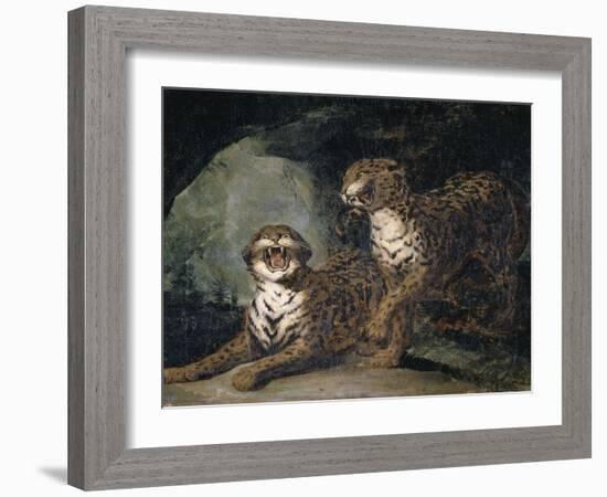 Deux Leopards-Théodore Géricault-Framed Giclee Print