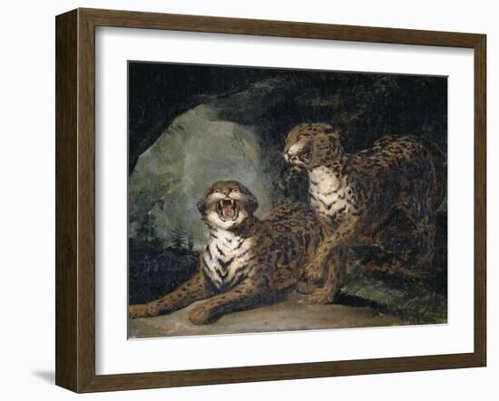 Deux Leopards-Théodore Géricault-Framed Giclee Print