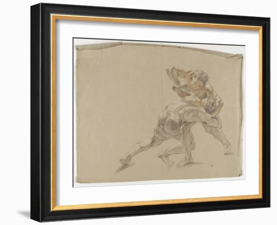 Deux lutteurs-Antoine Coypel-Framed Giclee Print