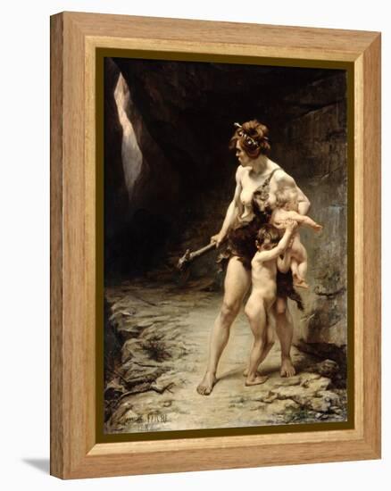 Deux Meres (Two Mothers), 1888-Leon-Maxime Faivre-Framed Premier Image Canvas