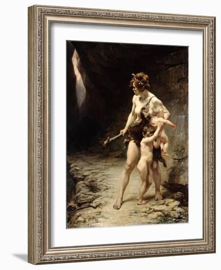 Deux Meres (Two Mothers), 1888-Leon-Maxime Faivre-Framed Giclee Print