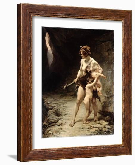 Deux Meres (Two Mothers), 1888-Leon-Maxime Faivre-Framed Giclee Print