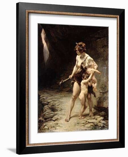 Deux Meres (Two Mothers), 1888-Leon-Maxime Faivre-Framed Giclee Print