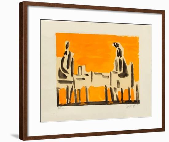 Deux personnages-Jacques Lagrange-Framed Limited Edition